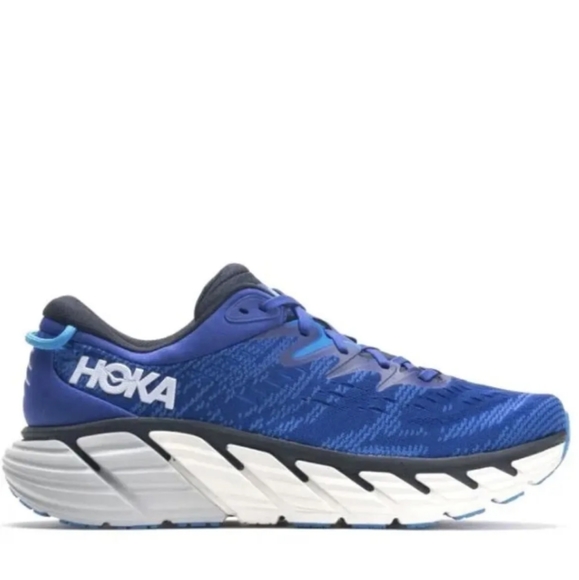 Men's Hoka One One Gaviota 4 Blue Running Hiking Shoes 11 11D 11.5D 12.5 12.5D - Picture 2 of 14